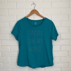 Old Navy “Tacos On My Mind” Embroidered T-shirt
